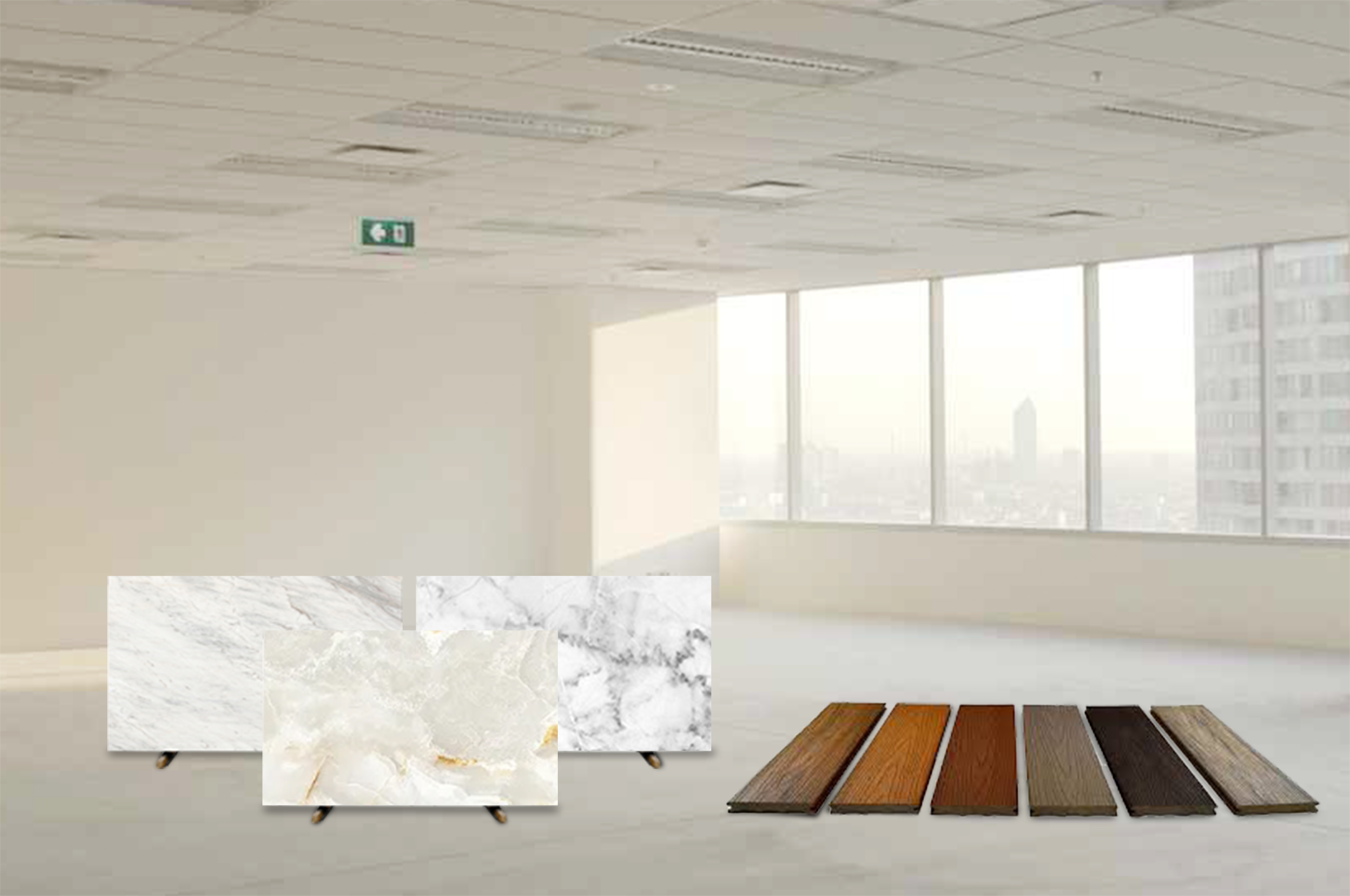 What are decorative films, decorative papers, and aluminum ceiling panels